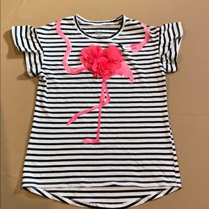 Black, White, & Pink Flamingo Shirt